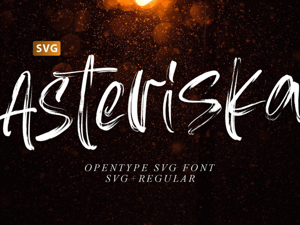 Asteriska Brush Font