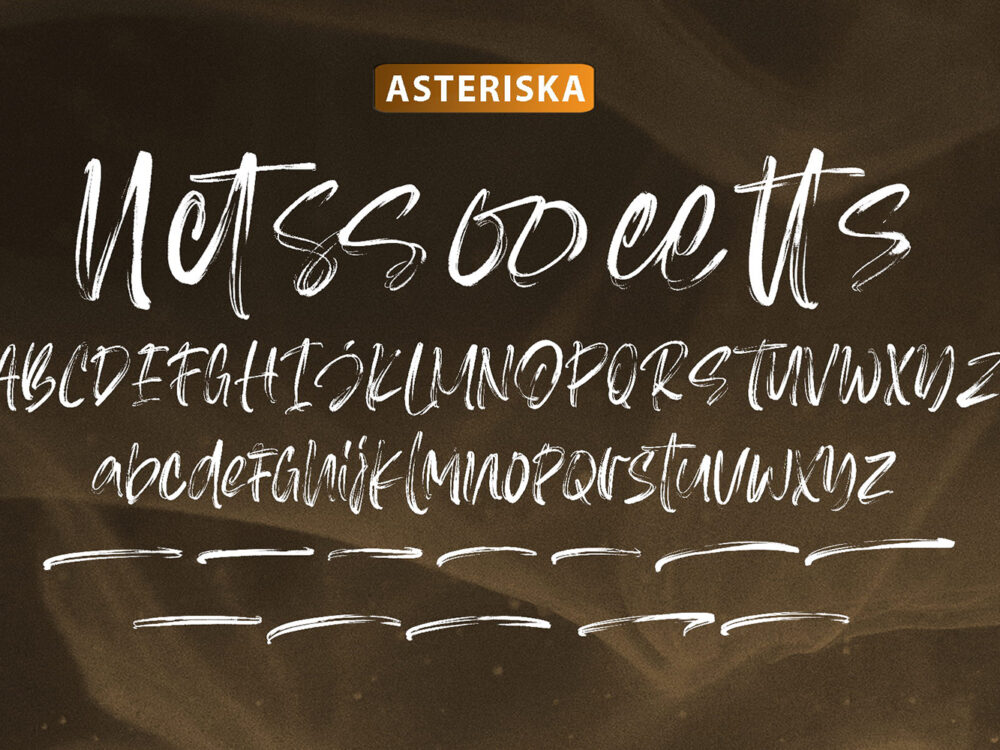 Asteriska Brush Font