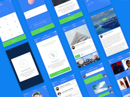 Blue Sky - Free iOS UI Kit