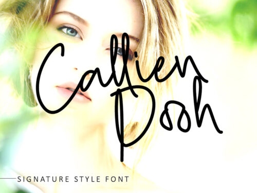 Callien Pooh Handlettering Font