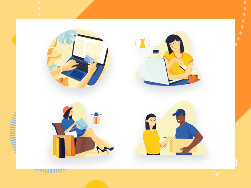 E-commerce Illustrations Set Free