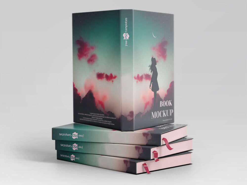 Free Book Mockup in PSD