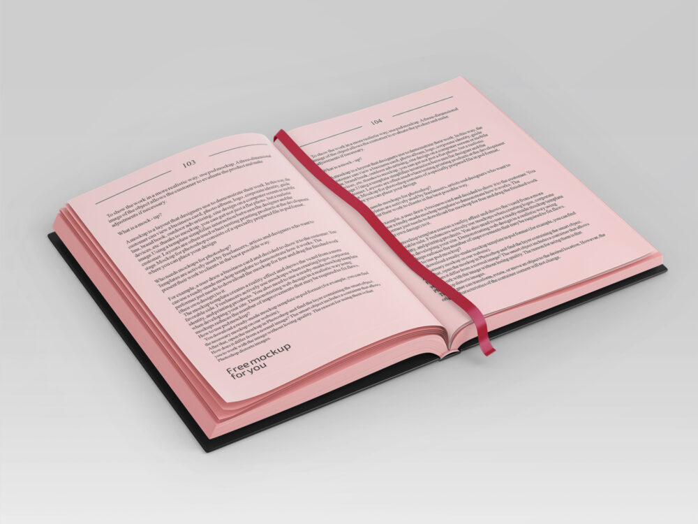 Free Book Mockup in PSD