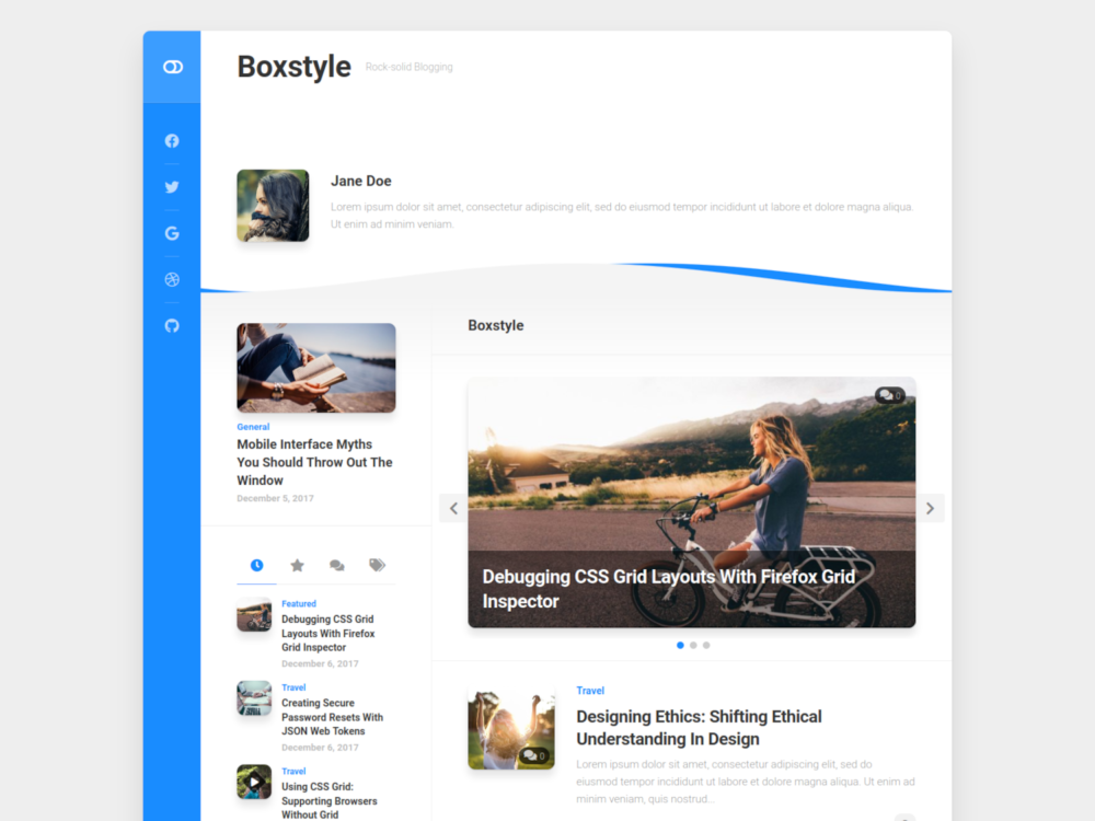 Free Boxstyle Wordpress Theme