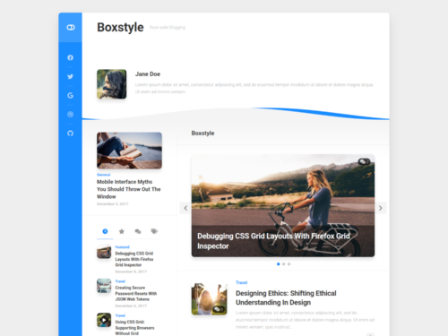 Free Boxstyle Wordpress Theme