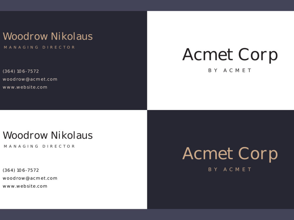 Free Business Card Design