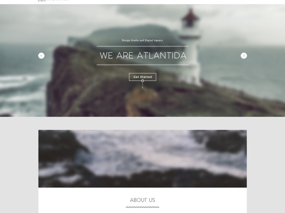 Free Creative One Page PSD Template – Atlantida