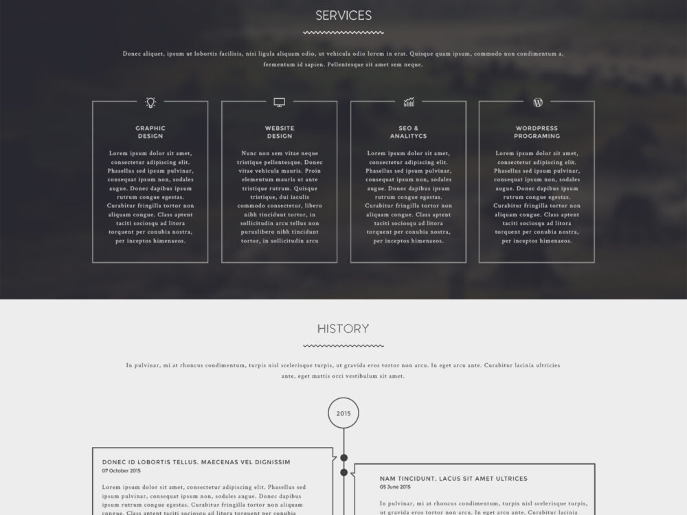 Free Creative One Page PSD Template – Atlantida