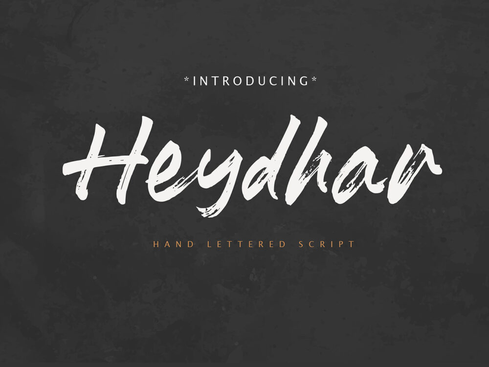 Free Heydhar Brush Font