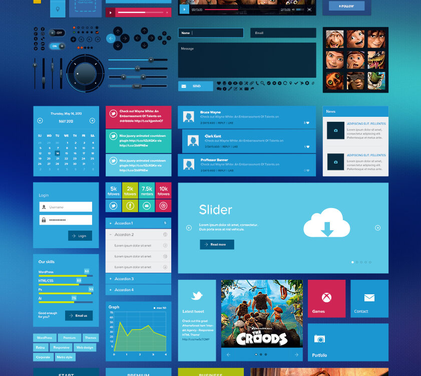 Free-Metro-Tiles-UI-Kit