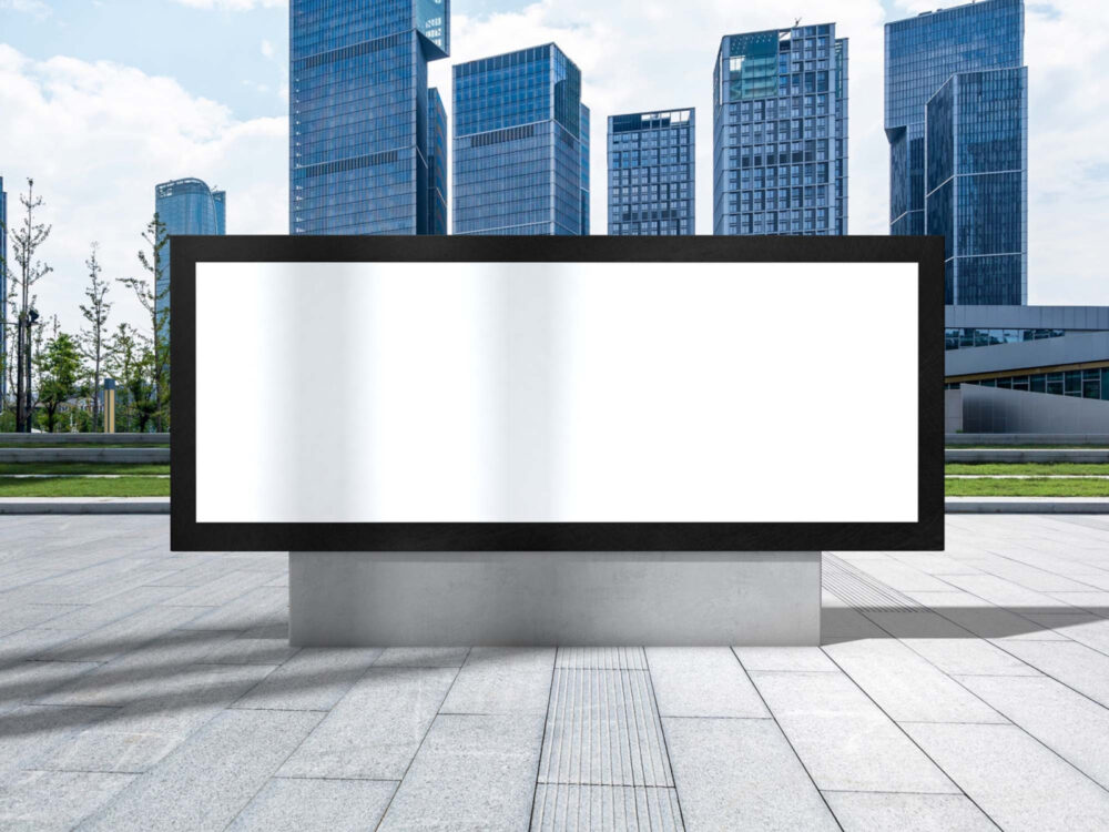 Free Modern City Advertisement Billboard Mockup