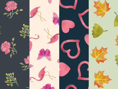 Free Watercolor Seamless Patterns