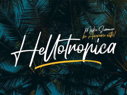 Hellotropica Handbrush Font