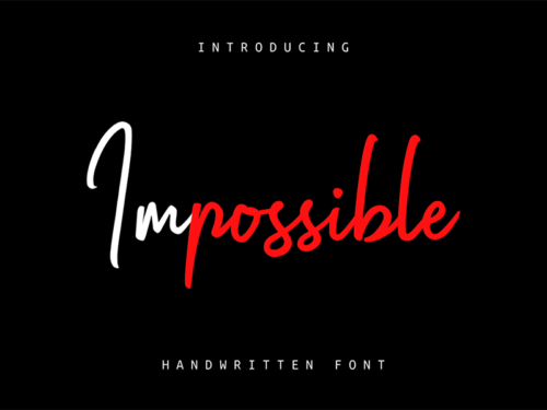 Impossible Script Font Demo
