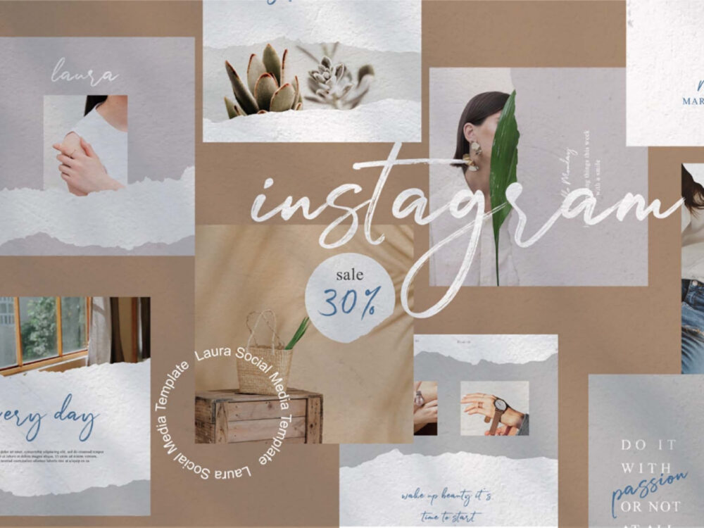 Laura Free Instagram Post Templates (PSD)