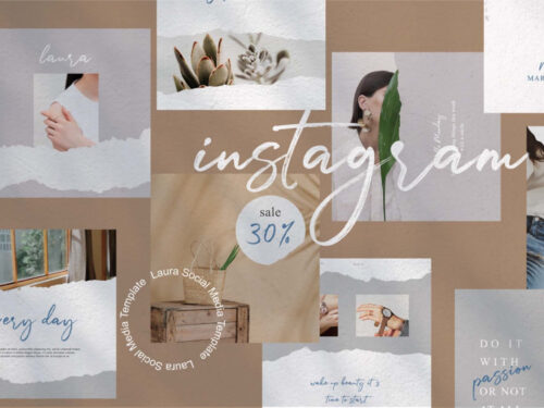 Laura Free Instagram Post Templates (PSD)