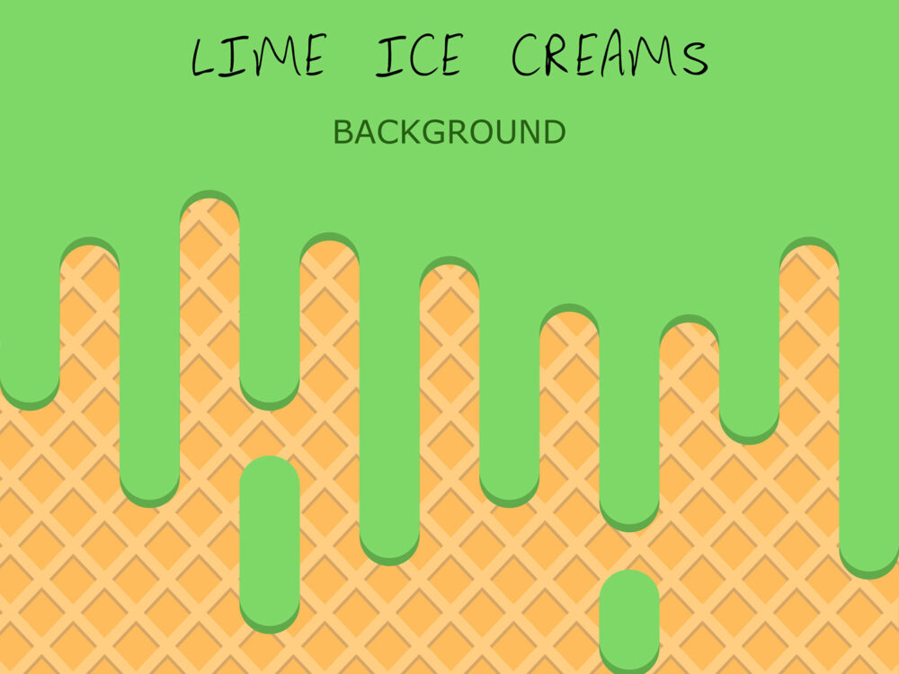 Lime Ice Cream Vector