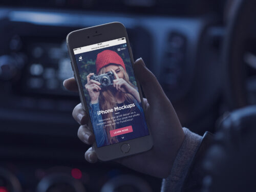 Photorealistic iPhone Mockup