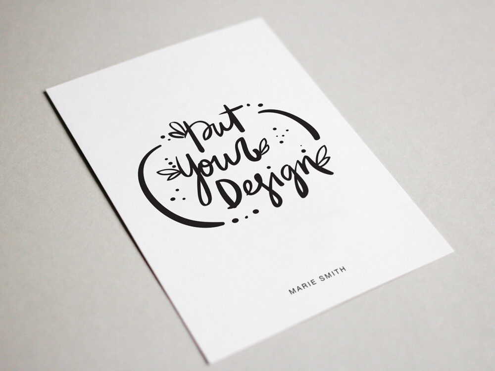 Postcard Mock Up Free