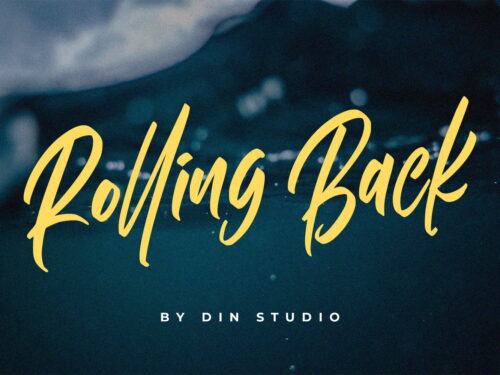 Rolling Back Font
