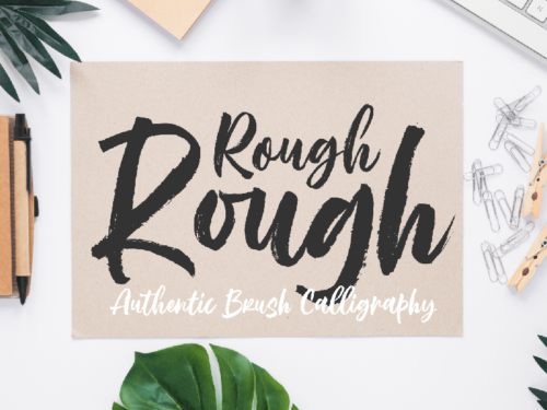 Rough Rough Script Font