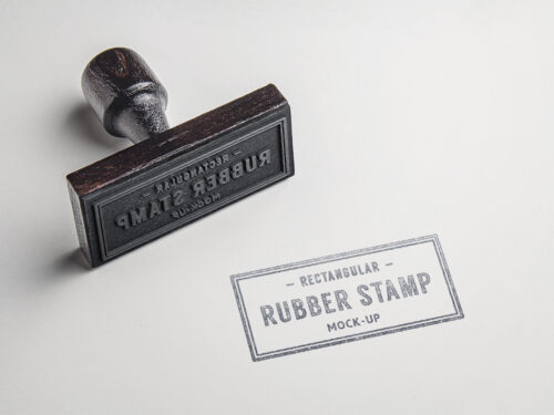 Rubber Stamp PSD Mockup #2