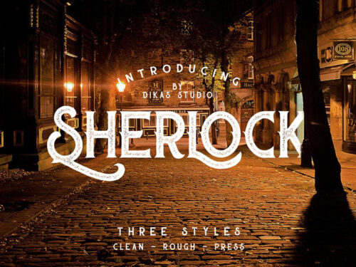 Sherlock Press Retro Font