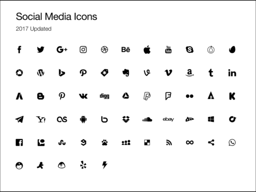 Vector Social Media Icons