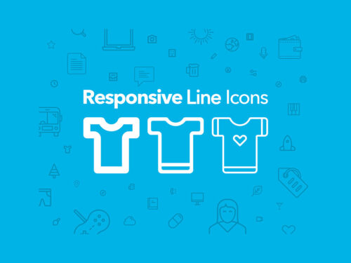 100 Responsive Line Icons