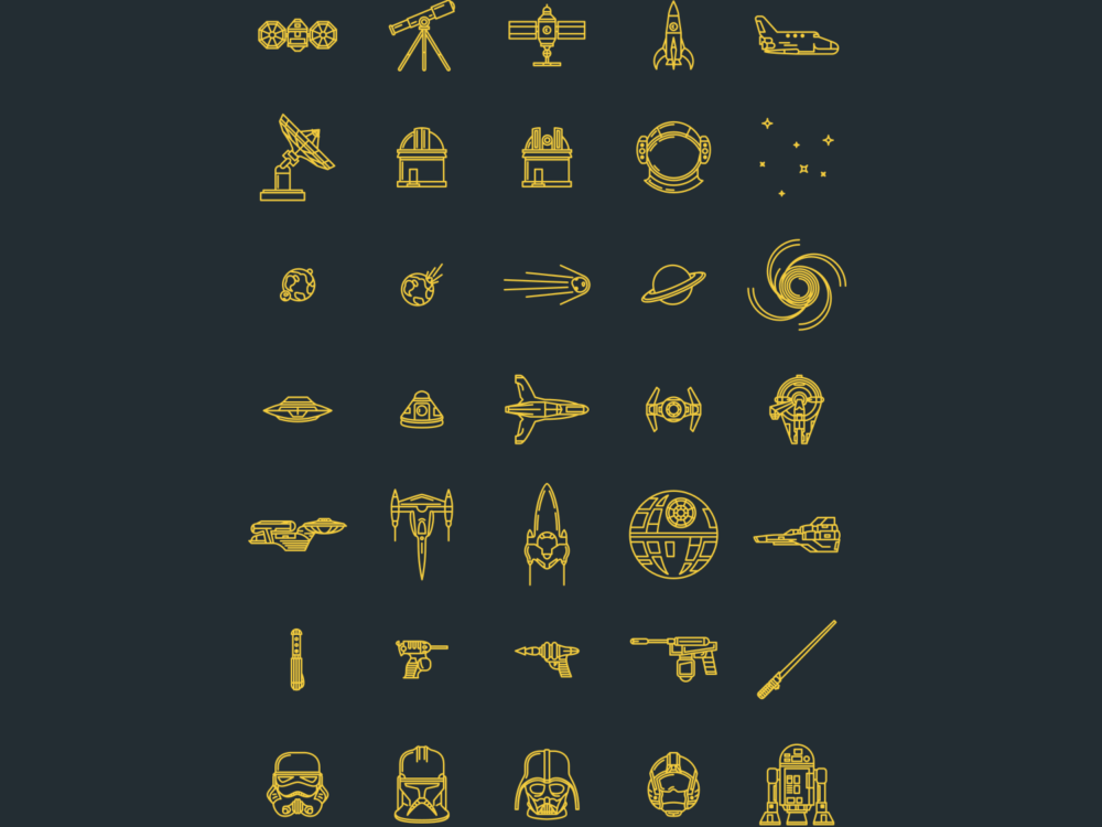 280 Vector Line Icons Pack