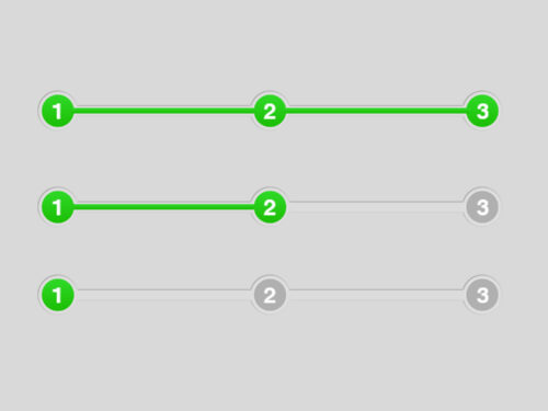 Awesome Step Process UI Element PSD