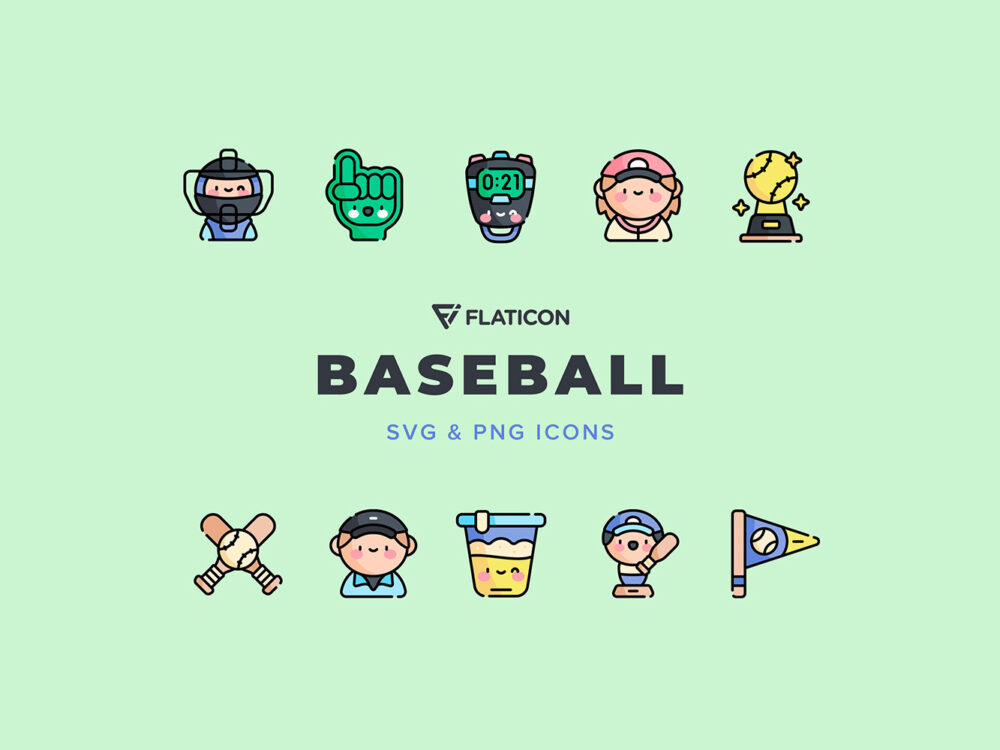 Baseball Vector Icons