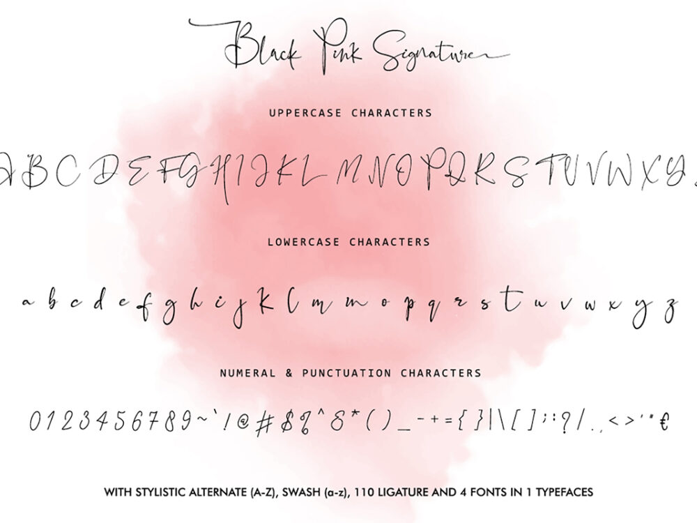 Black Pink Signature Script