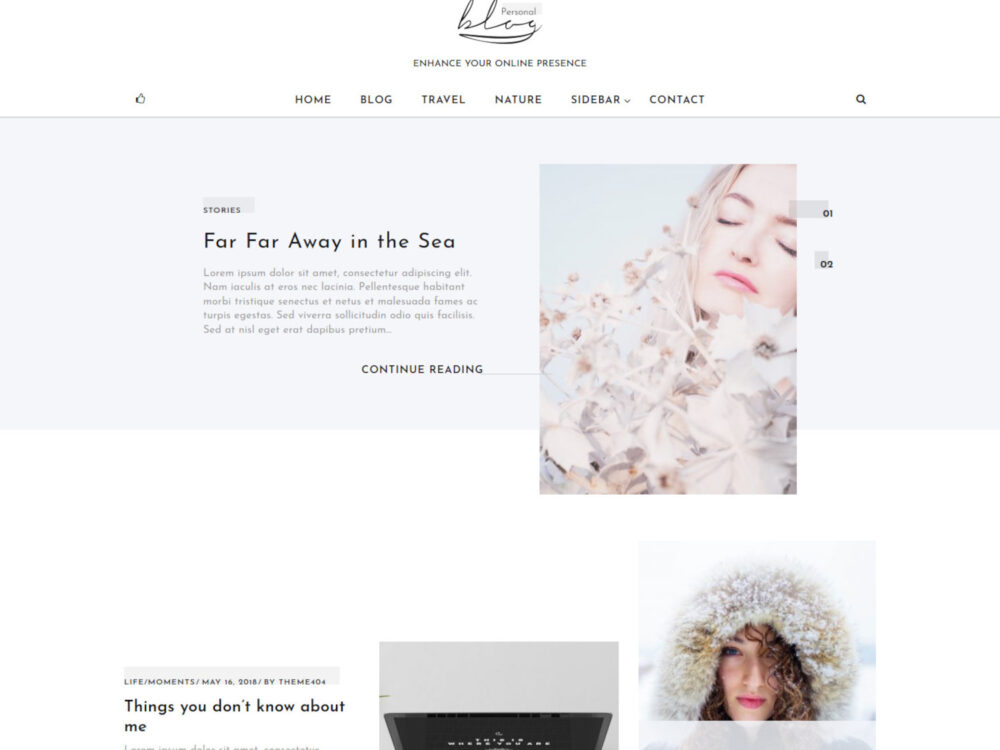 Blog Personal - Free WordPress Theme