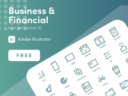 Business and Financial Icons Set