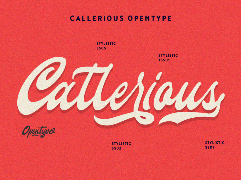 Callerious Handlettering Script