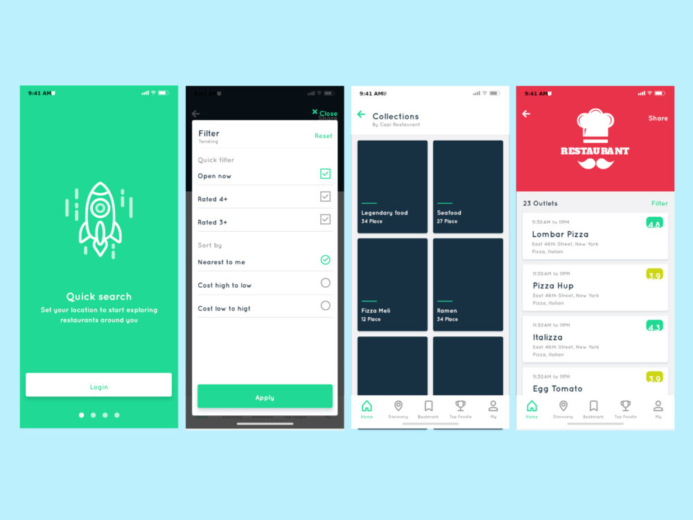 Capi Restaurant iOS UI Kit
