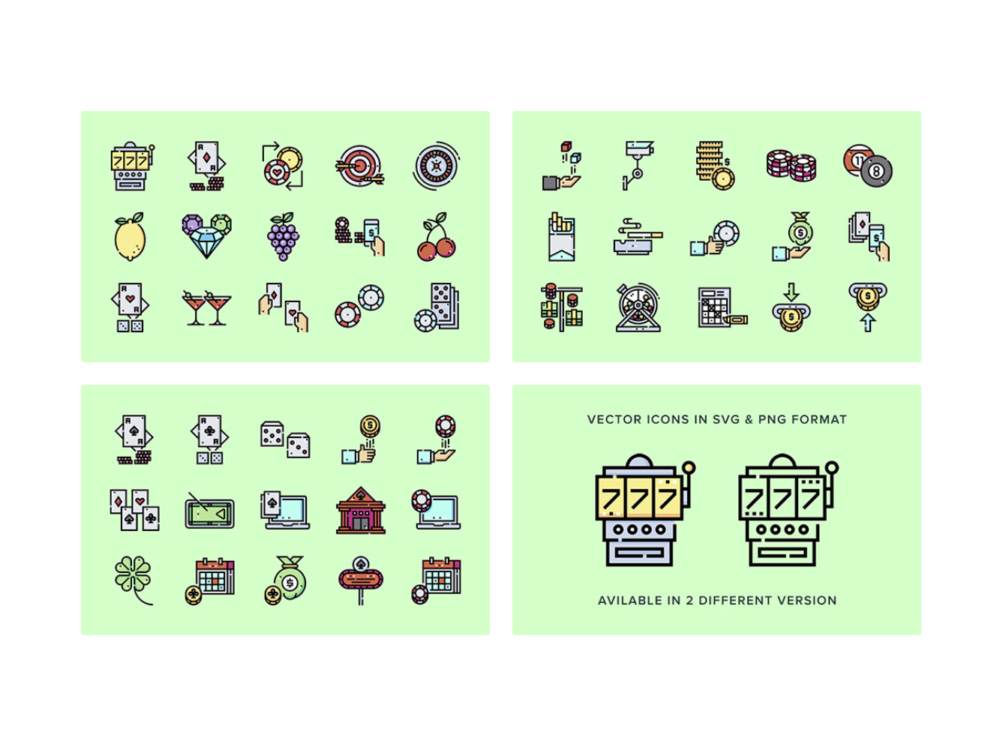 Casino Vector Icons