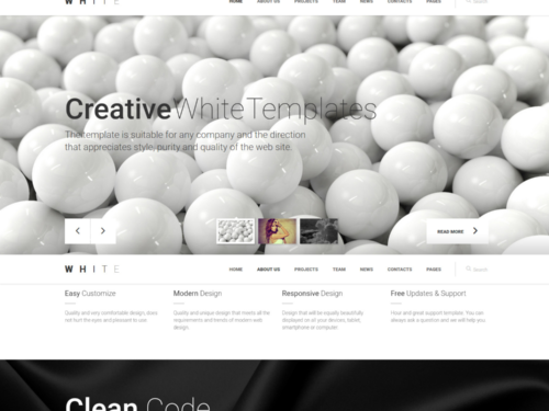 Creative White HTML Template