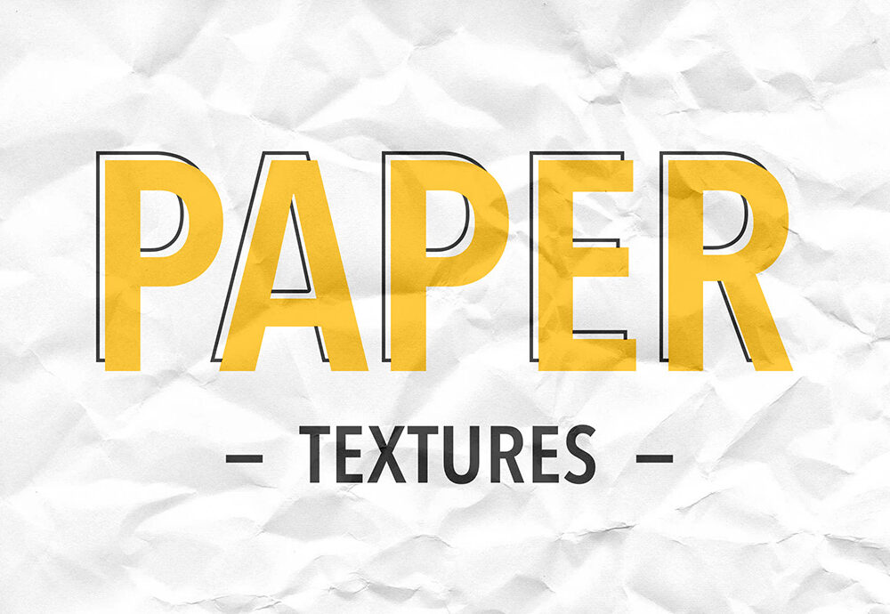 Crumpled Paper Textures Set