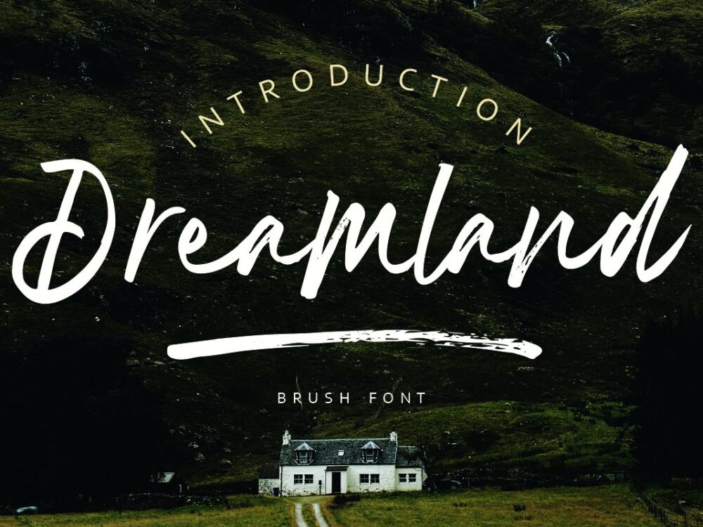 Dreamland Brush Font Free Demo