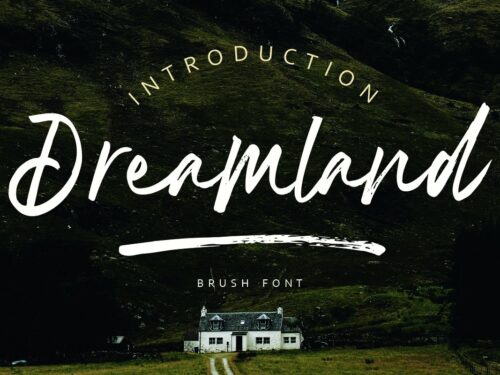 Dreamland Brush Font Free Demo