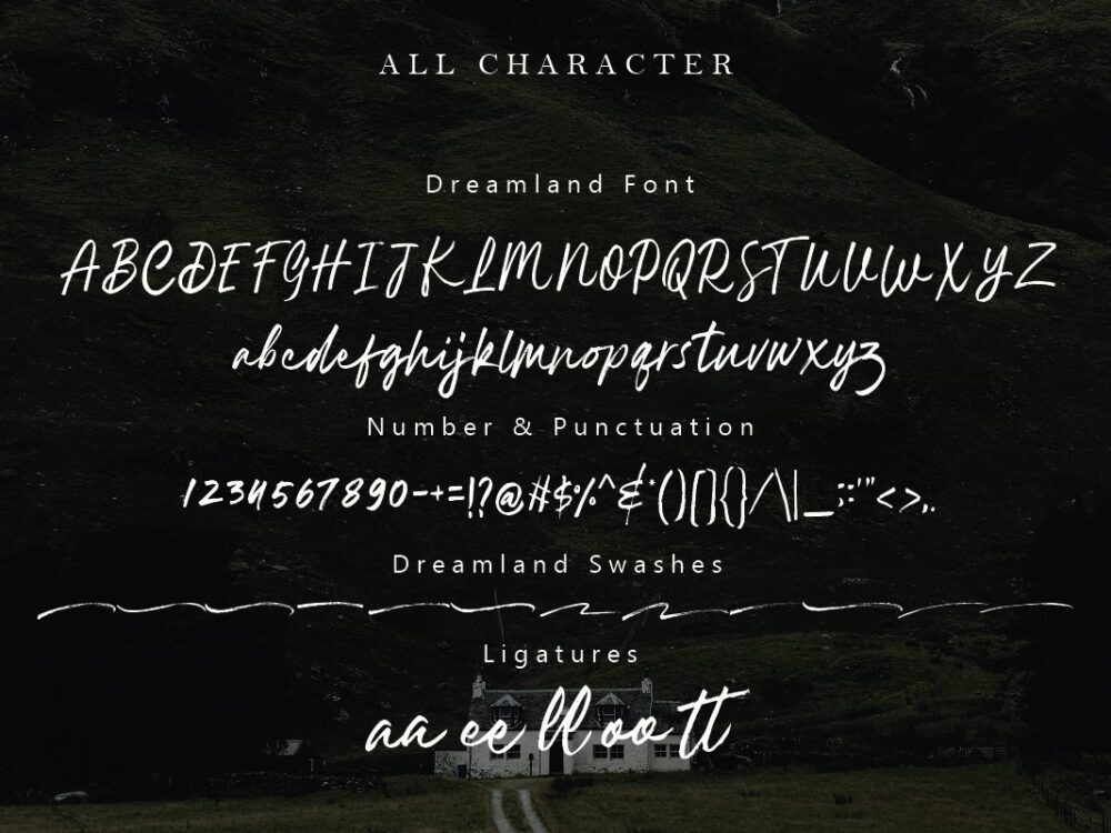 Dreamland Brush Font Free Demo