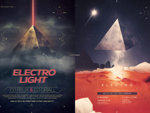 Electro Pyramid Posters