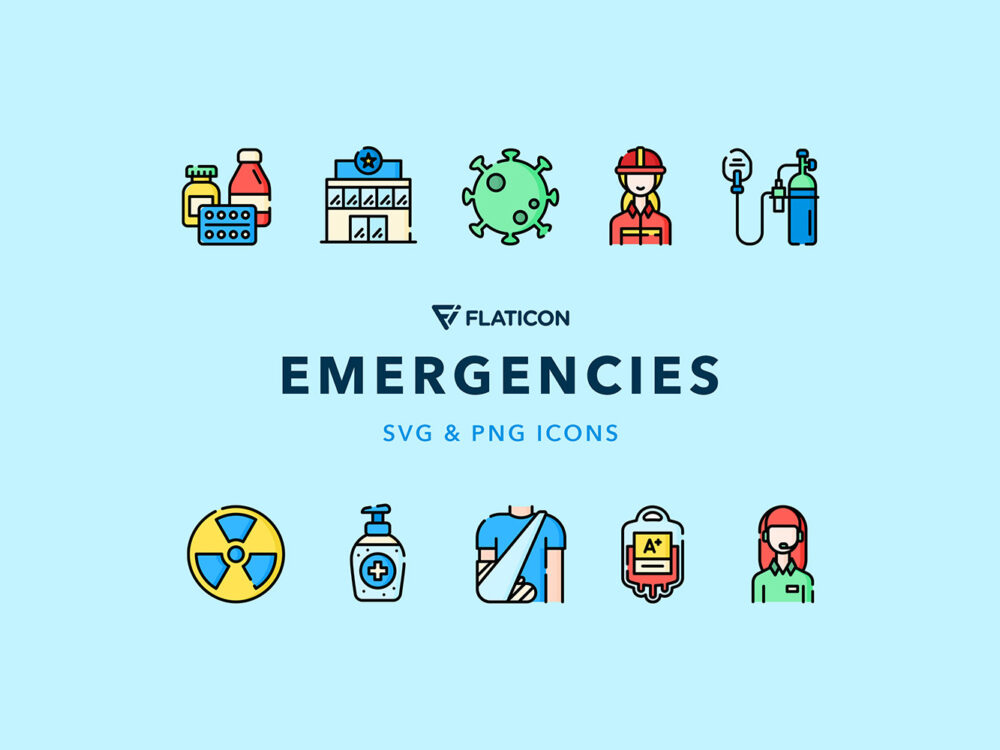 Emergencies Vector Icons