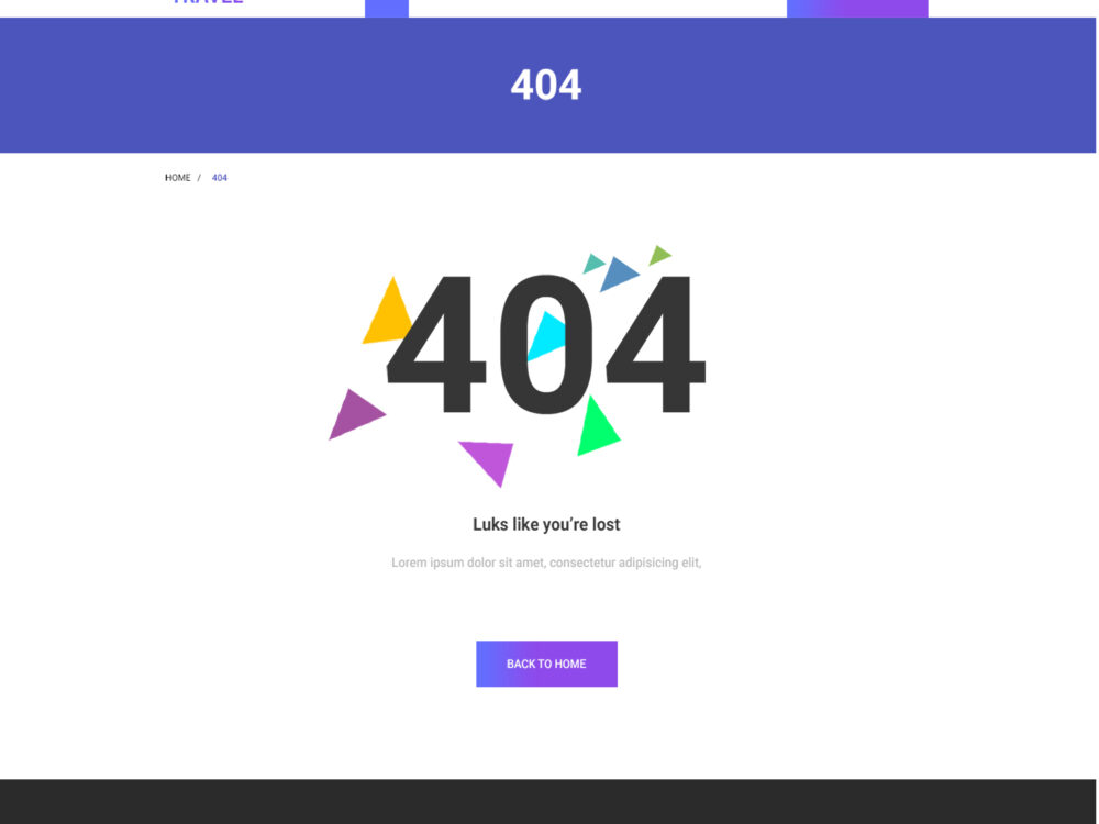 Free PSD Template Travel Web Site