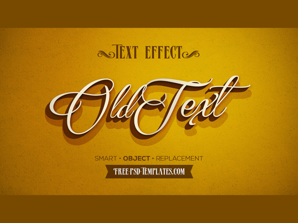 Free 5 Retro Vintage Text Effects