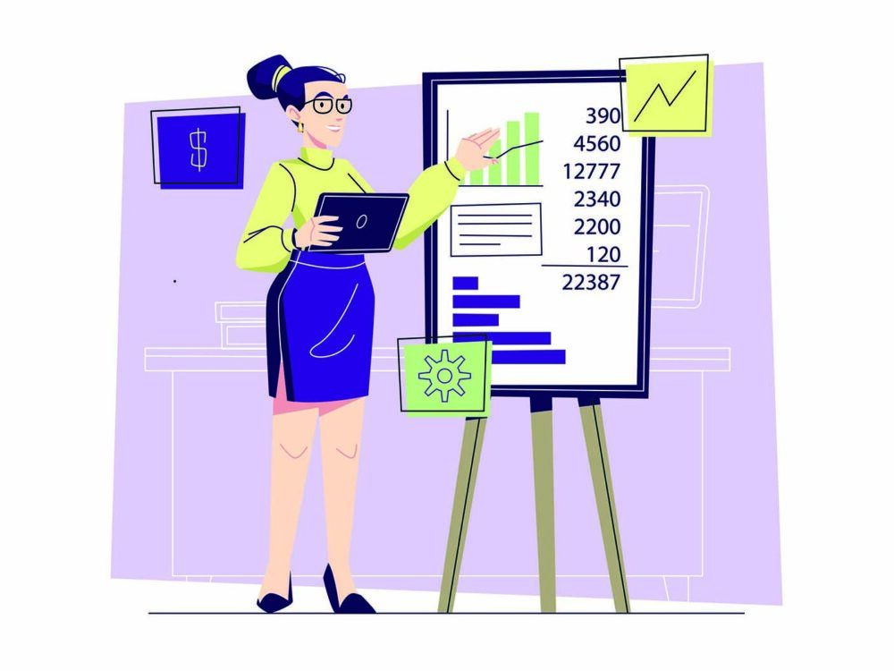 Free Accountant Vector Illustration