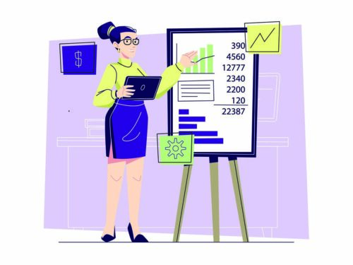 Free Accountant Vector Illustration