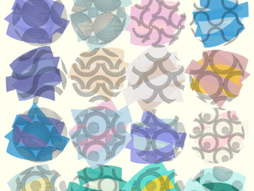 Free Dotted Circles Seamless Patterns